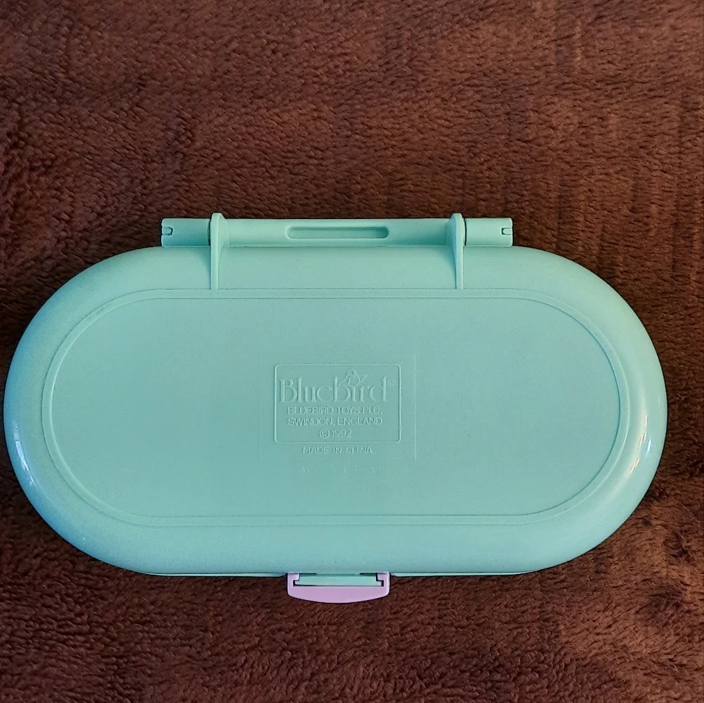 RARE Vintage 90s 1992 Bluebird Polly Pocket Babysitting Nursery Stamper Compact - Picture 8 of 10